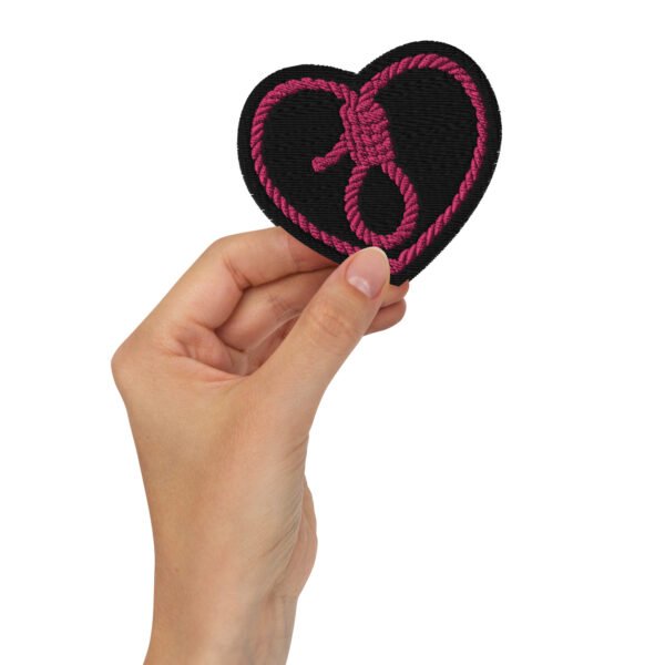 Patch brodé Cœur et Corde - Esprit Dark Art Exclusif
