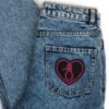 Patch brodé Cœur et Corde - Esprit Dark Art Exclusif