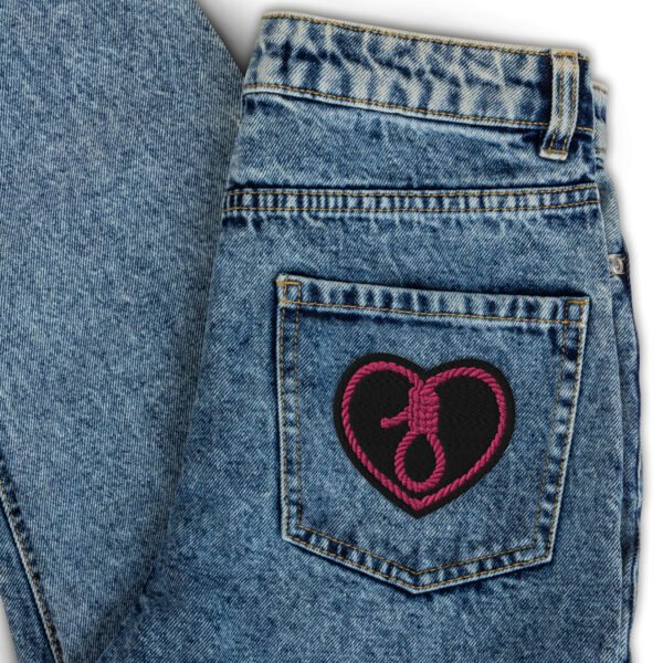 Patch brodé Cœur et Corde - Esprit Dark Art Exclusif