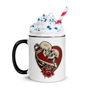 Mug Squelettes Enlacés - Tatouage Traditionnel Old School