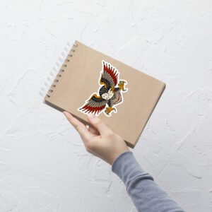 Autocollant Aigle Old School - Style Tatouage Traditionnel