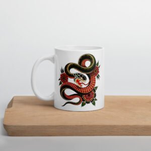 Mug Serpent et Fleurs