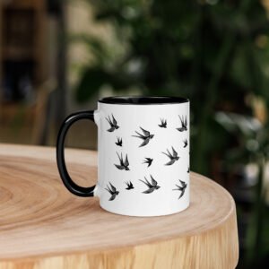 Mug Hirondelles Old School - Gauche