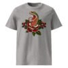 T-shirt Homme Serpent et Rose - Gris Chiné