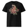 T-shirt Homme Serpent et Rose - Noir