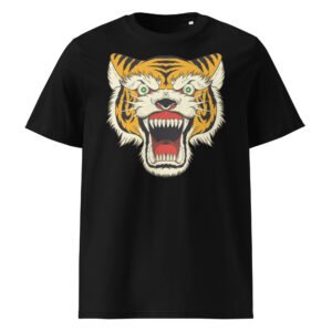 T-shirt Homme Tigre Old School - Noir