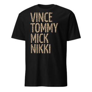 T-shirt Homme Motley Crüe Members - Noir