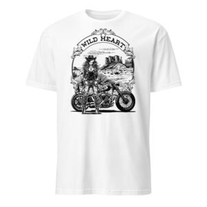 T-shirt Homme Biker Girl - Blanc