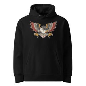 Hoodie Homme Aigle Old School - Noir