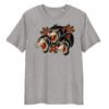 T-shirt Femme Panthères Noires - Gris Chiné