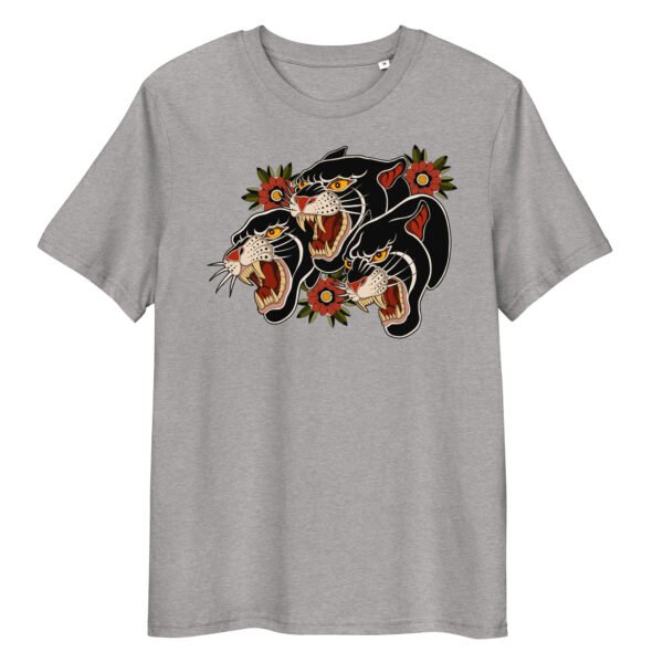 T-shirt Femme Panthères Noires - Gris Chiné