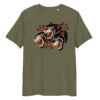 T-shirt Femme Panthères Noires - Kaki