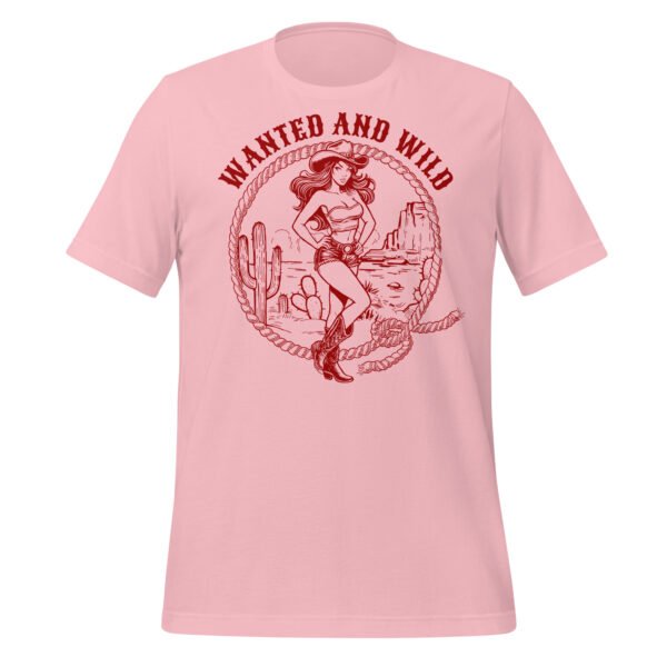 T-shirt Femme Cowgirl et Lasso - Rose