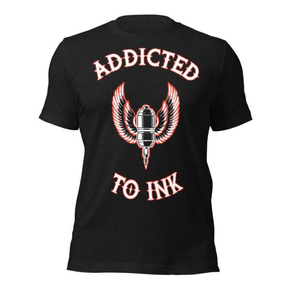 T-shirt Homme Passionné de Tatouages - Noir Chiné