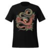 T-shirt Femme Serpent et Fleurs - Noir