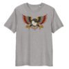 T-shirt Femme Aigle Old School - Gris Chiné