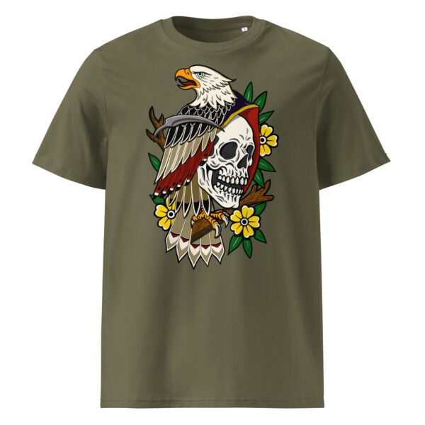 T-shirt Homme Aigle et Crane - Kaki