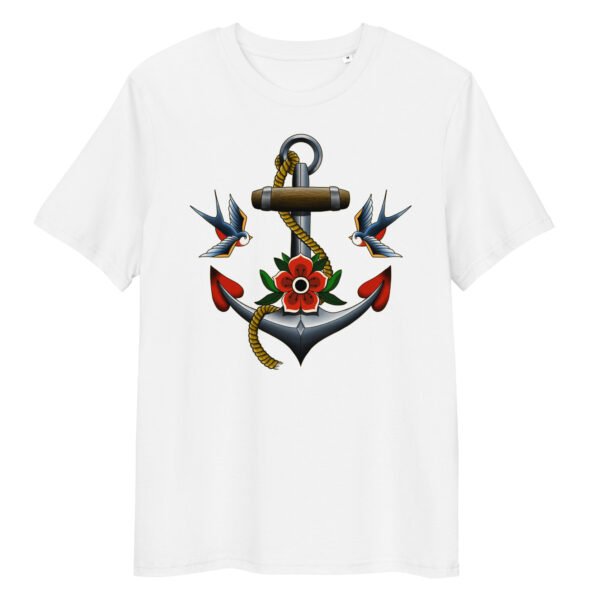 T-shirt Femme Ancre et Hirondelles - Blanc