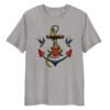 T-shirt Femme Ancre et Hirondelles - Gris Chiné