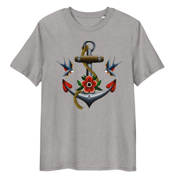 T-shirt Femme Ancre et Hirondelles - Gris Chiné