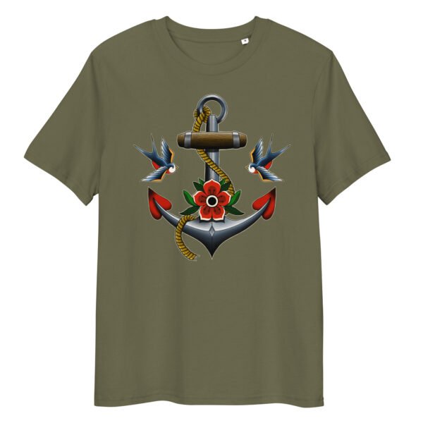 T-shirt Femme Ancre et Hirondelles - Kaki