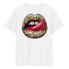 T-shirt Femme Bouche Rock - Blanc