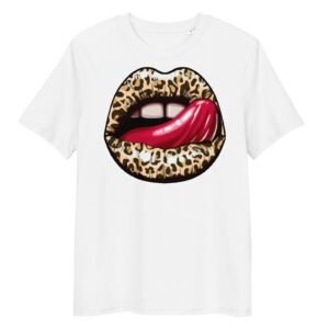 T-shirt Femme Bouche Rock - Blanc