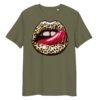 T-shirt Femme Bouche Rock - Kaki