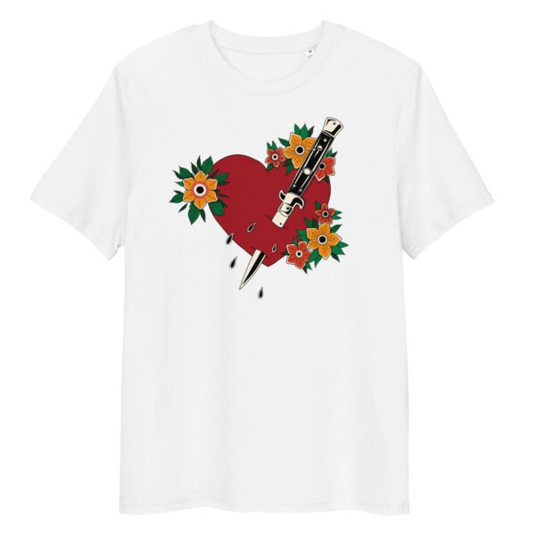 T-shirt Femme Cœur Poignardé - Blanc
