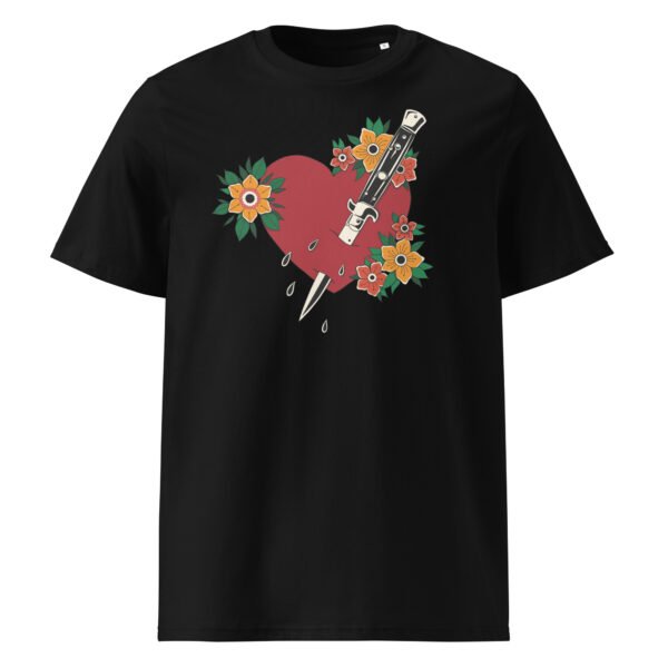 T-shirt Homme Cœur Poignardé - Noir