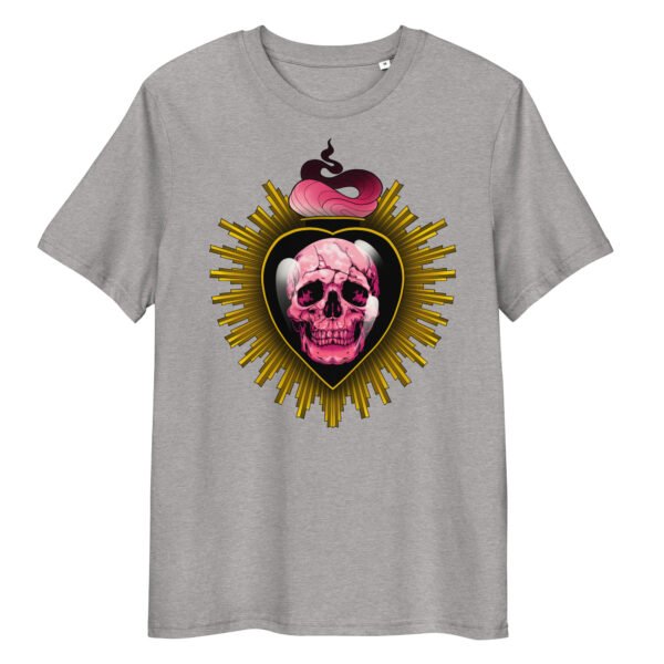 T-shirt Femme Cœur Sacré - Gris Chiné