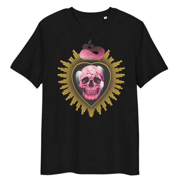 T-shirt Femme Cœur Sacré - Noir