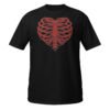 T-shirt Femme Coeur Squelette - Noir