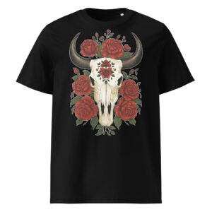 T-shirt Homme Crâne de Buffle - Noir