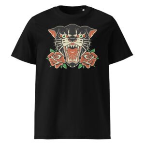 T-shirt Homme Panthère Old School - Noir