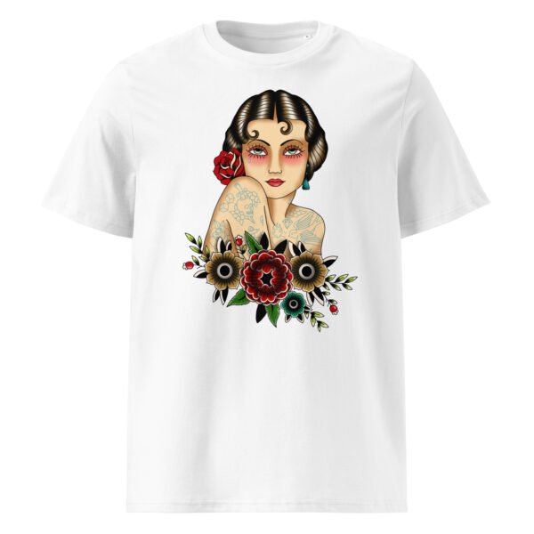 T-shirt Homme Pin Up tatouée - Blanc
