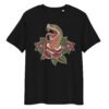 T-shirt Femme Serpent et Rose - Le Style Tattoo Old School Irresistible - 100% Coton Bio