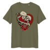 T-shirt Femme Squelettes Enlacés - Kaki
