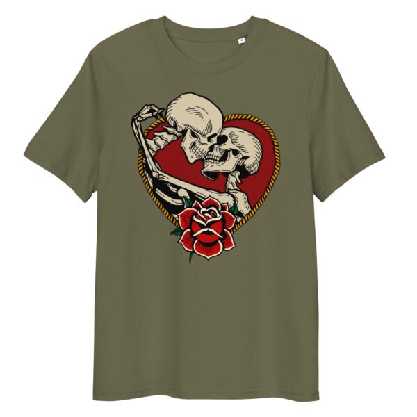 T-shirt Femme Squelettes Enlacés - Kaki