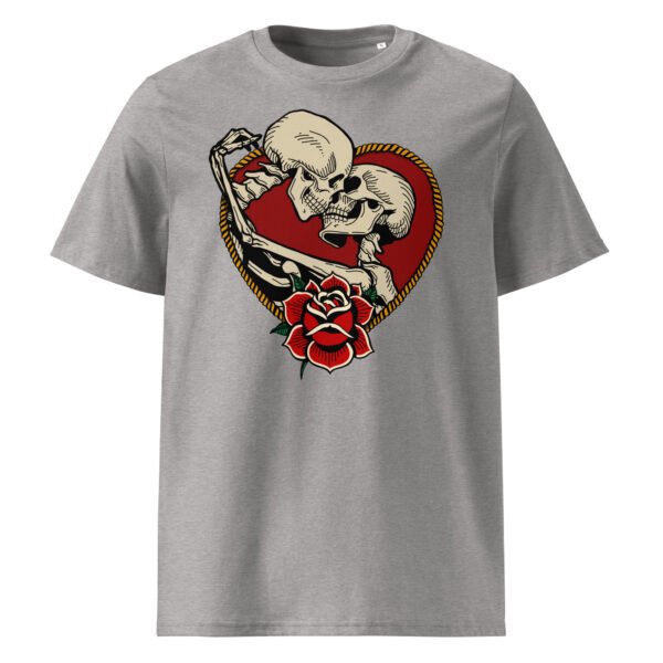T-shirt Homme Squelettes Enlacés - Gris Chiné