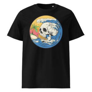 T-shirt Homme Surf or Die - Noir