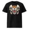 T-shirt Homme Crâne et Tigre - Noir