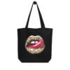Tote Bag Écologique Bouche Rock - Lèvres Sauvages - 100% Irresistible