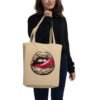 Tote Bag Écologique Bouche Rock - Lèvres Sauvages - 100% Irresistible