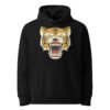 Hoodie Homme Tigre Old School - Noir