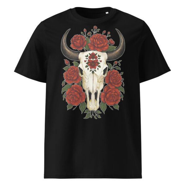 T-shirt Homme Crâne de Buffle - Noir