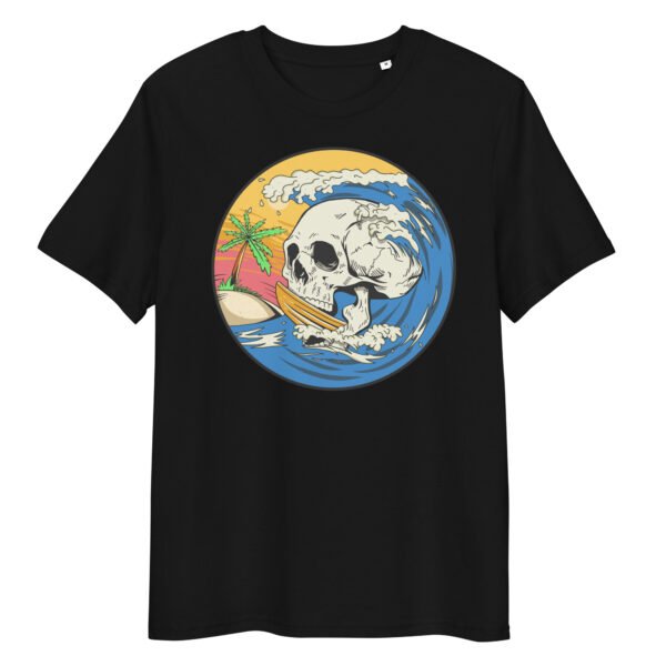 T-shirt Femme Surf or Die - Tête de Mort Surfer et Vague Géante - 100% Exclusif