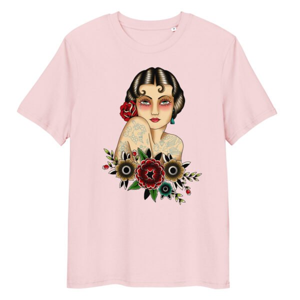 T-shirt Femme Pin Up tatouée- Le Style 100% Traditionnel Garanti