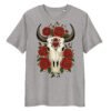 T-shirt Femme Crâne de Buffle – Un Design Western Unique