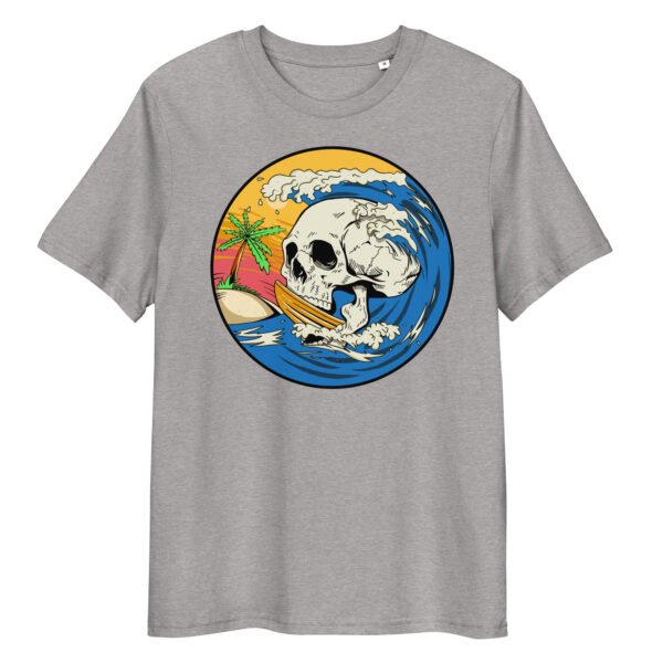 T-shirt Femme Surf or Die - Tête de Mort Surfer et Vague Géante - 100% Exclusif